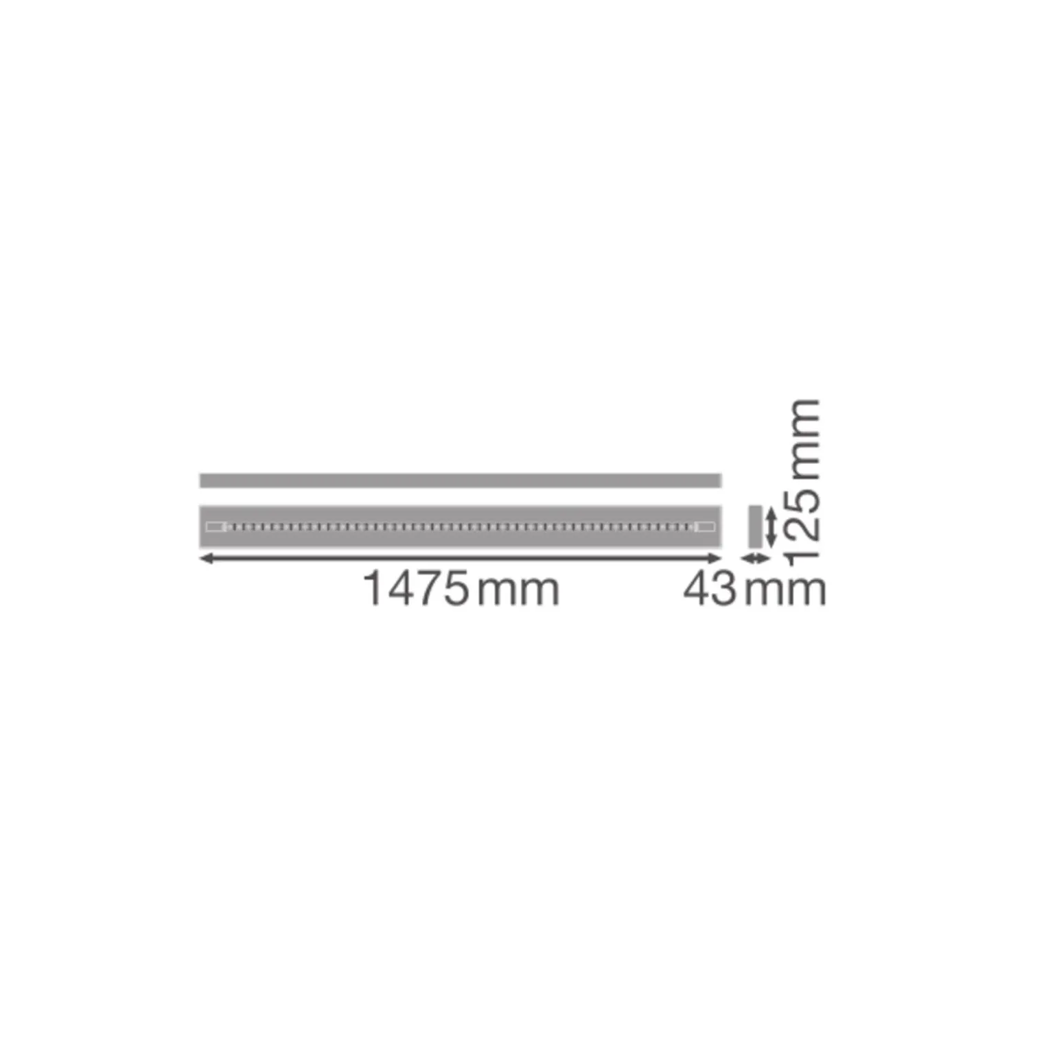 Ledvance LED Panel Linear Pendellampa IndiviLED 69W 8350lm - 930 Varm Vit | 150cmx12cm - UGR <19 - Bästa Färgåtergivning