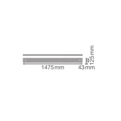 Ledvance LED Panel Linear Pendellampa IndiviLED 69W 8700lm - 940 Kallvit | 150cmx12cm - UGR <19 - Bästa Färgåtergivning - Dali Dimbar