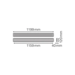 Ledvance LED Panel Linjär Pendellampa IndiviLED 34W 4200lm - 840 Kallvit | 120x12cm - UGR <16 - Zigbee Dimbar