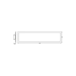 Ledvance LED Panel Smart+ Planon Plus Backlight 27W 1700lm - 830-865 Justerbar Vit + RGB | 100x25cm - UGR <25 - Wifi Dimbar - Fjärrkontroll