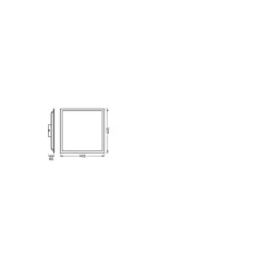 Ledvance LED Panel Smart+ Wifi Vit 24W 1900lm - 827-865 Justerbar Vit | RGBW