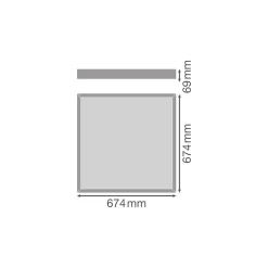 Ledvance LED Panel Surface 32W 4160lm - 930-940 CCT | 60x60cm - UGR <23 - Bästa Färgåtergivning - Zigbee Dimbar