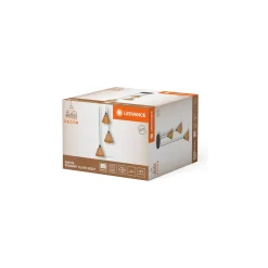 Ledvance LED Pendellampa Decor Rotting Platta Brun | Passande för 3x E27