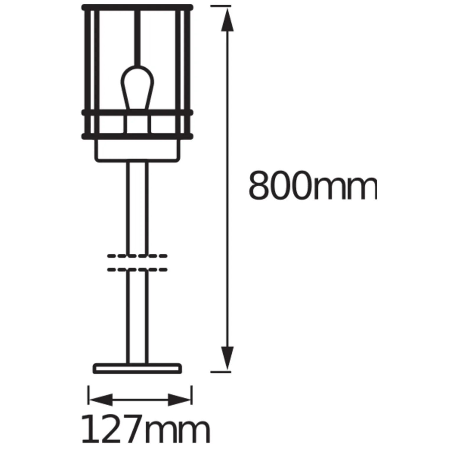 Ledvance LED Piedestallampa E27 Endura Classic Post Stål | 80cm