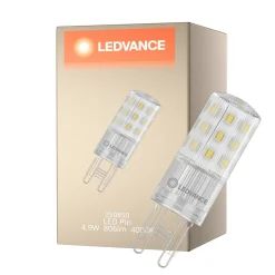 Ledvance LED Pin G9 Klar 4.9W 806lm - 840 Kallvit | Ersättare 60W