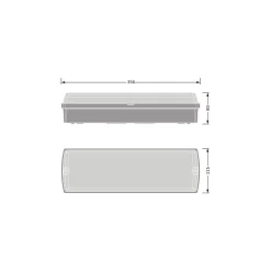 Ledvance LED Plafond Compact Svart 11W 840lm - 830-840 CCT | IP65 - 3 Timmar Nödbelysning - Rörelsesensor, Ljussensor