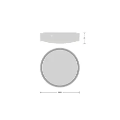 Ledvance LED Plafond Runda Vit 9.5W 1220lm - 830-840 CCT | 262mm - IP65