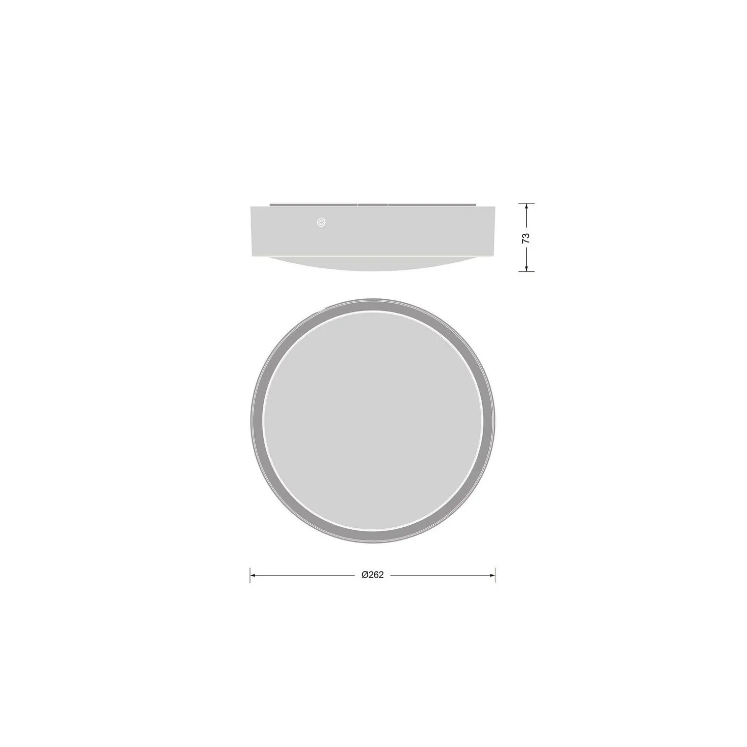Ledvance LED Plafond Runda Vit 9.5W 1220lm - 830-840 CCT | 262mm - IP65