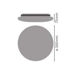 Ledvance LED Plafond Surface Cirkulär 18W 1440lm - 830-850 CCT | 350mm - IP44
