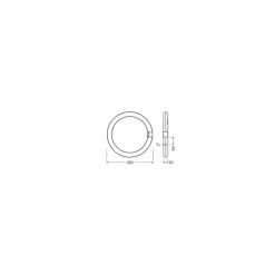 Ledvance LED Rör T9 Value Cirkulär (EM/Mains) 18.3W 2000lm - 830 Varm Vit | Ersättare 32W
