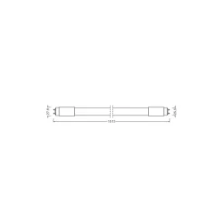 Ledvance LED Rör T8 Value (UN) High Output 24W 2550lm - 830 Varm Vit | 150cm - Ersättare 58W