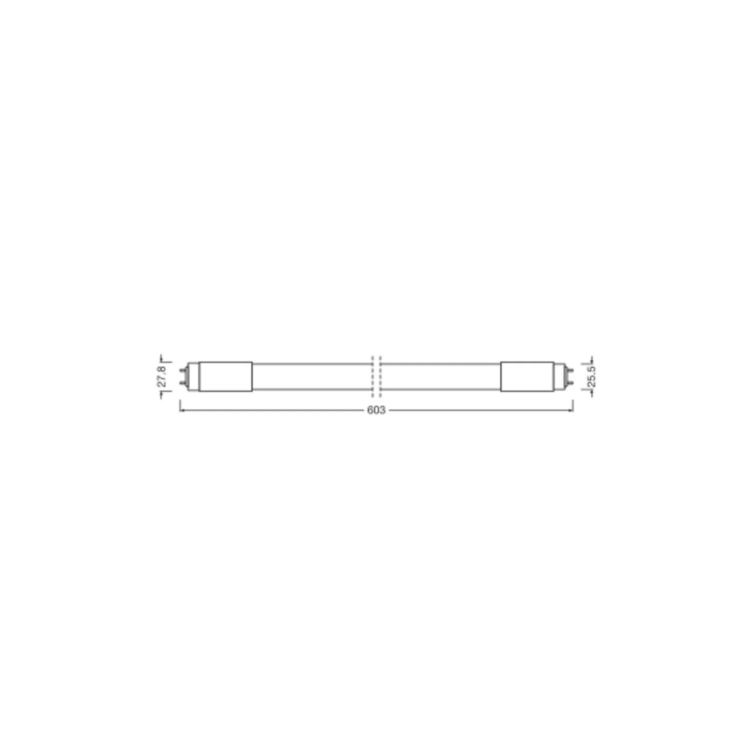 Ledvance LED Rör T8 Value (UN) High Output 8W 900lm - 840 Kallvit | 60cm - Ersättare 18W