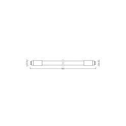 Ledvance LED Rör T8 Value (UN) High Output 8W 800lm - 830 Varm Vit | 60cm - Ersättare 18W