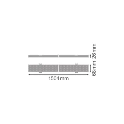 Ledvance LED Skensystem Trusys Universal Aluminium Vit 50W 9000lm 60D - 840 Kallvit