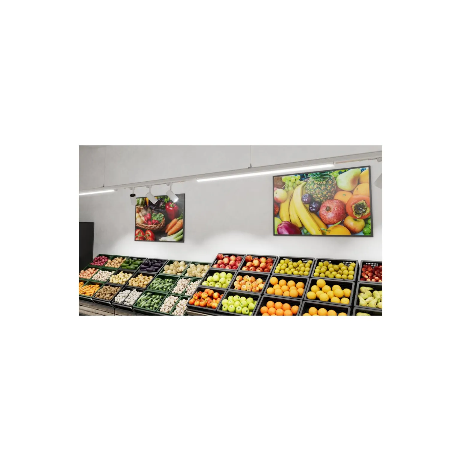 Ledvance LED Skensystem Trusys Flex Klar Stål Vit 50W 8600lm 2x30D - 840 Kallvit | Dali Dimbar