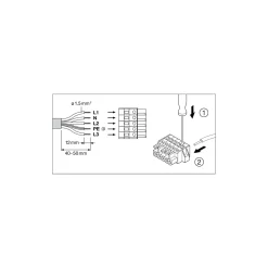Ledvance LED Skensystem Trusys Flex Bred Spridningsgrad Vit 50W 8600lm 100D - 865 Dagsljus | Ersättare 2x58W