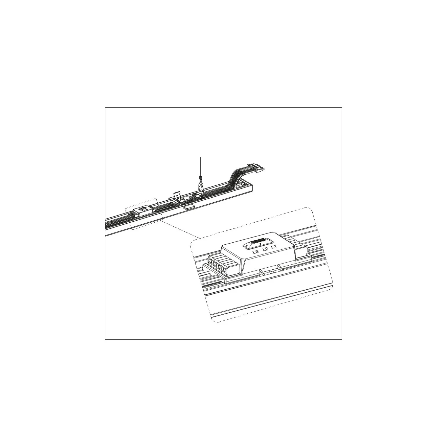 Ledvance LED Skensystem Trusys Universal Vit 73W 12750lm - 840 Kallvit | Ersättare 2x58W