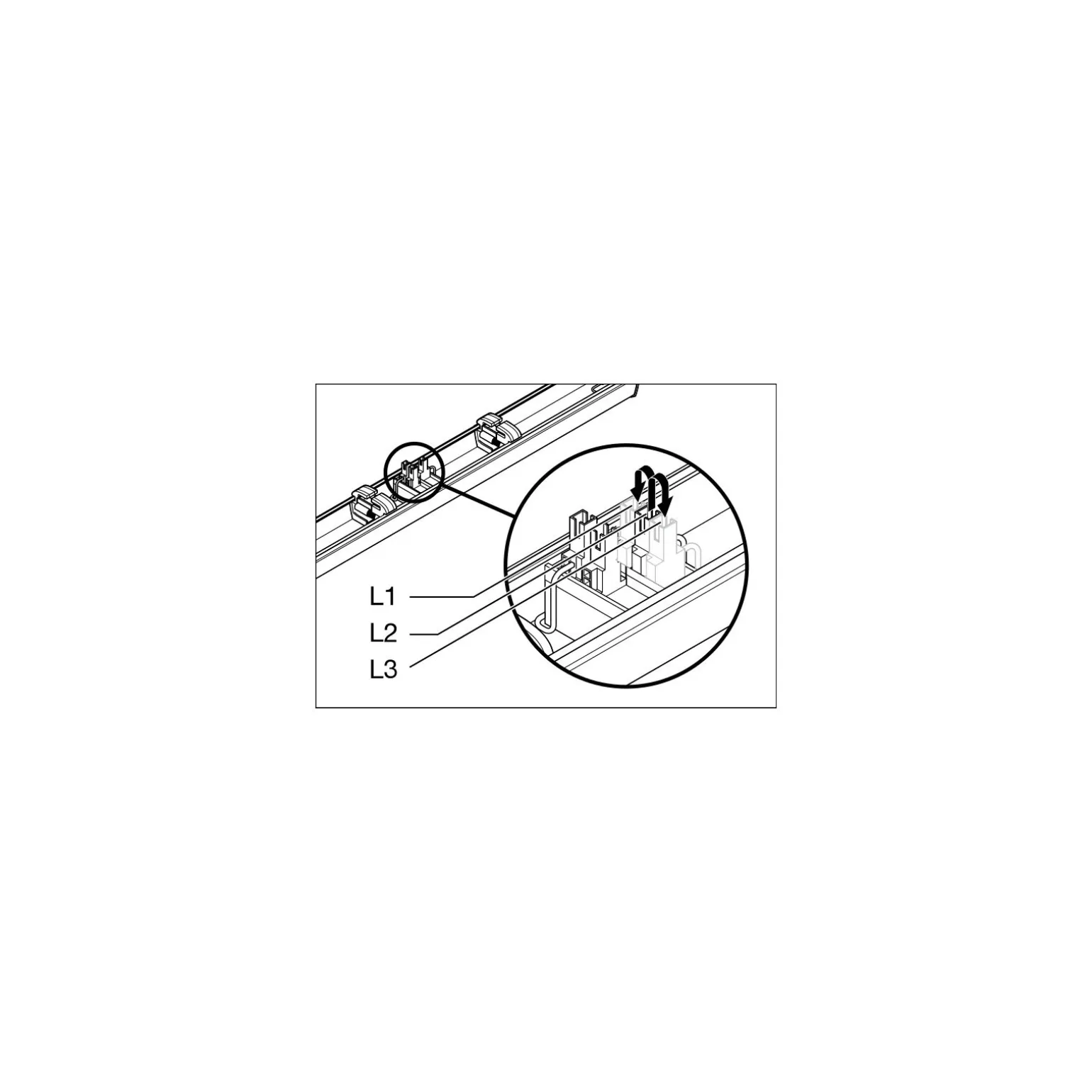 Ledvance LED Skensystem Trusys Flex Wallwasher Vit 70W 12100lm - 840 Kallvit | Ersättare 2x58W