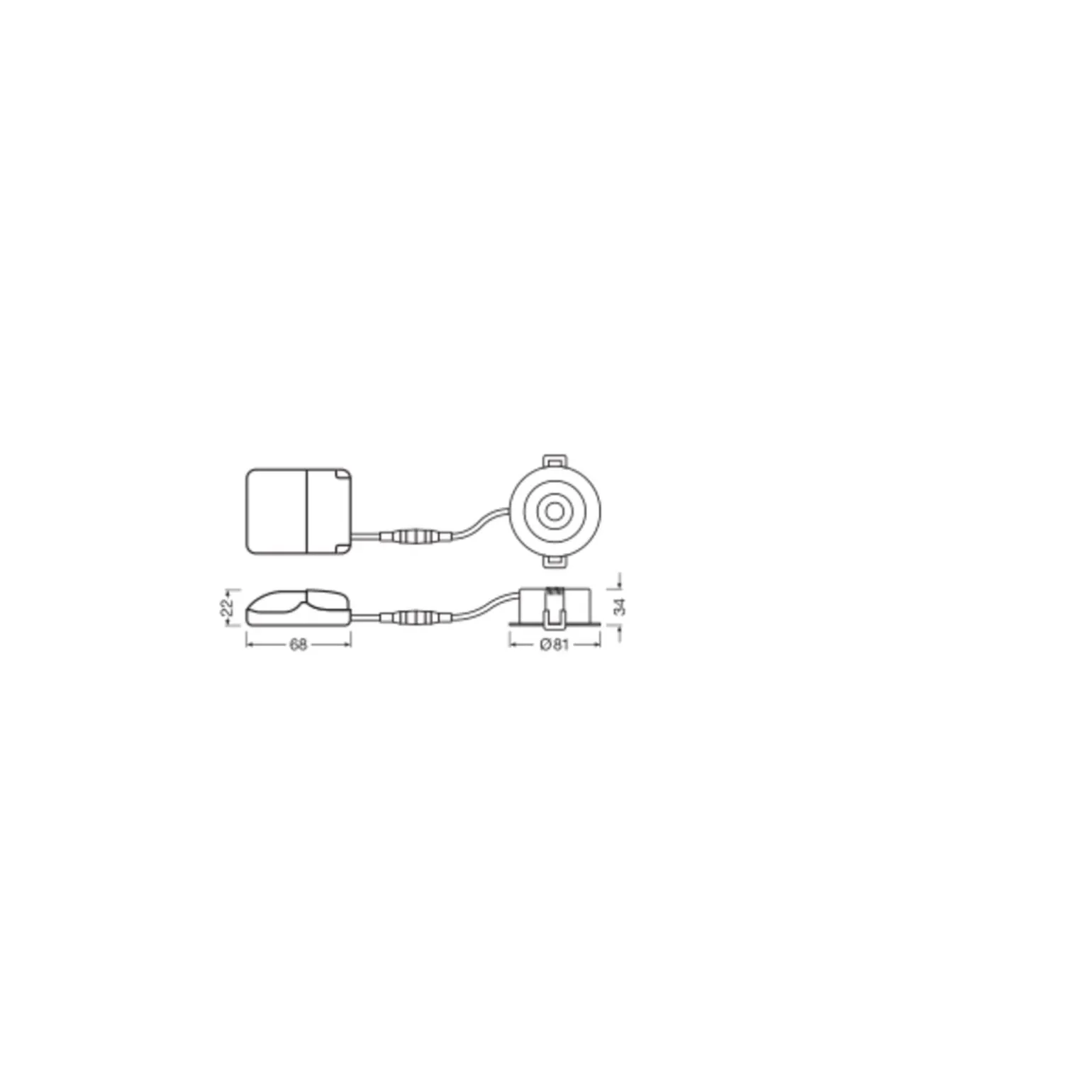 Ledvance LED Spot Air Adjust Aluminium Vit 4W 300lm 36D - 927 Extra Varm Vit | Utskärning 68mm - IP23 - Bästa färgåtergivning - Dimbar
