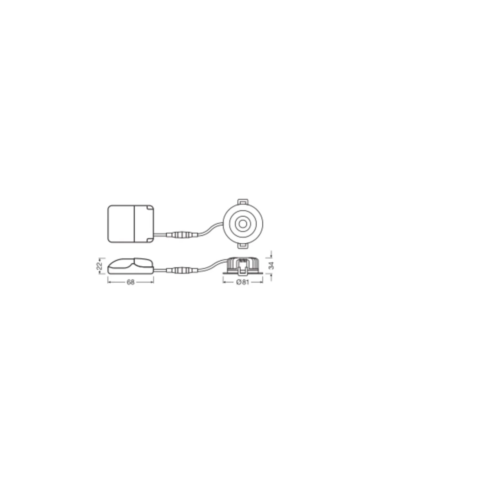 Ledvance LED Spot Air Fix Aluminium Silver 6W 510lm 36D - 930 Varm Vit | Utskärning 68mm - IP65 - Bästa färgåtergivning - Dimbar