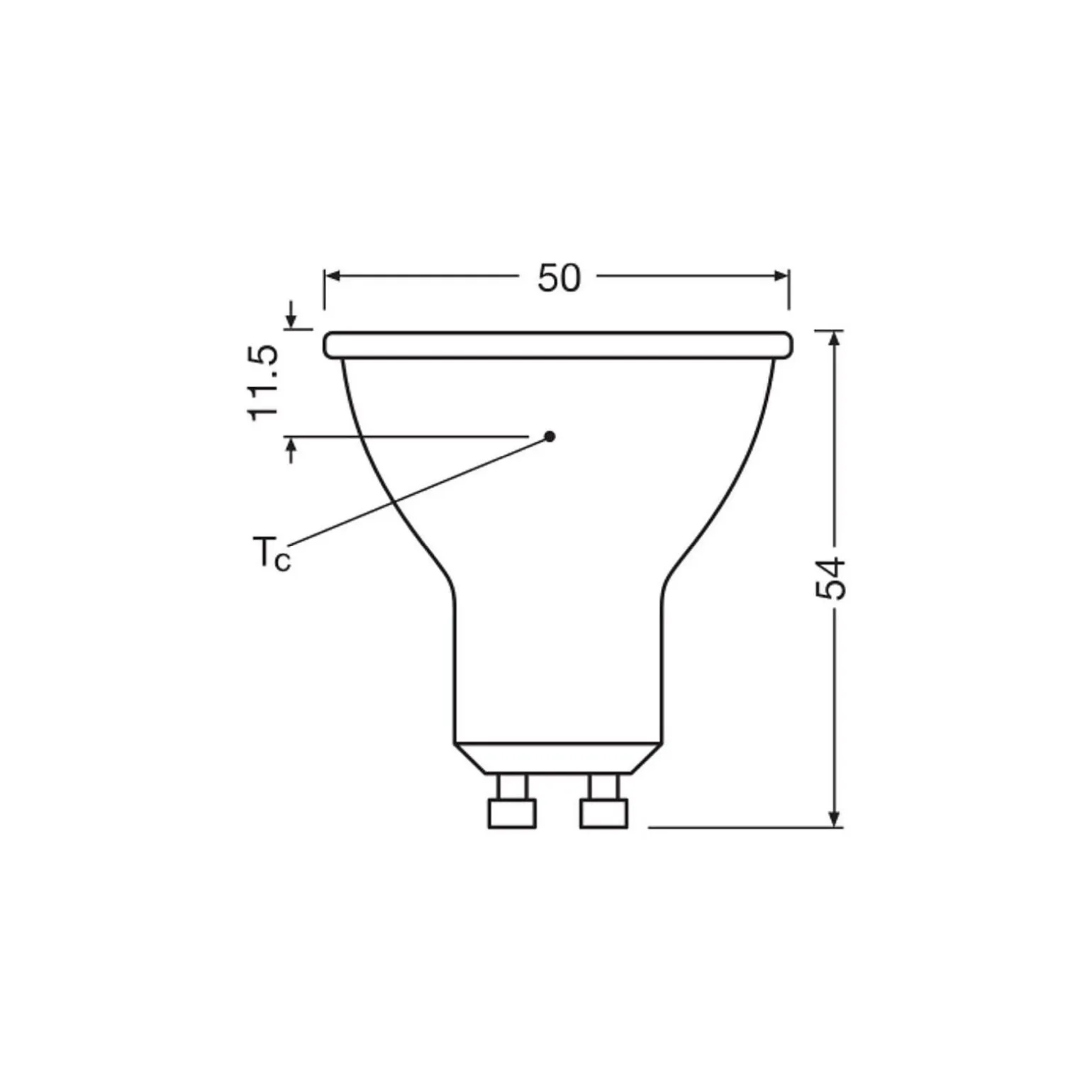 Ledvance LED Spot GU10 PAR16 6.1W 575lm 36D - 840 Kallvit | Ersättare 80W