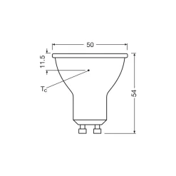 Ledvance LED Spot GU10 PAR16 6.1W 575lm 60D - 830 Varm Vit | Ersättare 80W