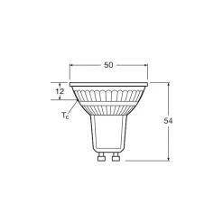 Ledvance LED Spot GU10 PAR16 8W 750lm 36D - 830 Varm Vit | Ersättare 100W