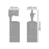 Ledvance LED Spårbelysning D85 Svart 25W 1500lm 15-55D - 830 Varm Vit | Mechanical Zoom - Dimbar