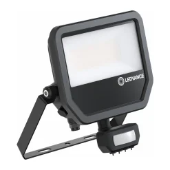 Ledvance LED Strålkastare Aluminium Svart 41W 6000lm 100D - 840 Kallvit | IP65 - Rörelse- Och Ljussensor - Symmetrisk