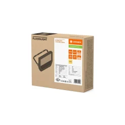 Ledvance LED Strålkastare Aluminium Vit 41W 5500lm 100D - 830 Varm Vit | IP66 - Symmetrisk