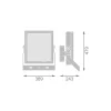 Ledvance LED Strålkastare High Mast Aluminium Svart 470W 70000lm 30D - 757 Kallvit | IP66 - Symmetrisk - Exkl. Drivdon