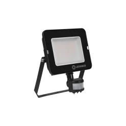 Ledvance LED Strålkastare Kompakt Svart 50W 5000lm 100D - 840 Kallvit | IP65 - Symmetrisk - Rörelse- och ljussensor