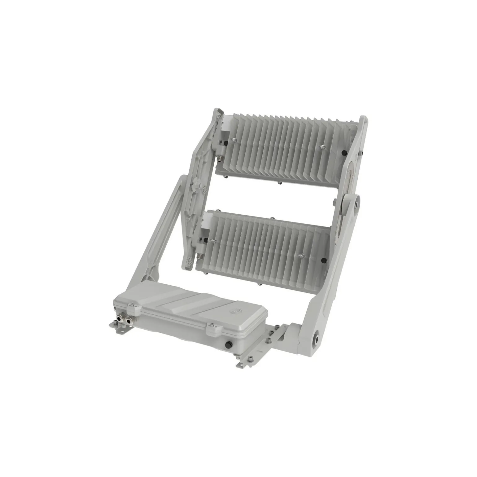 Ledvance LED Strålkastare Max Radial 10 Aluminium Grå 900W 172800lm 10D - 730 Varm Vit | IP66 - Symmetrisk