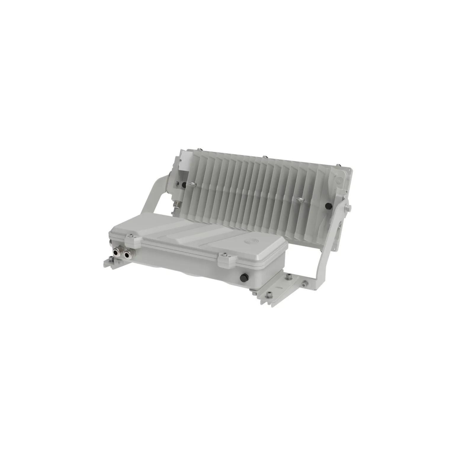 Ledvance LED Strålkastare Max Radial 10 Aluminium Grå 600W 93000lm 10D - 740 Kallvit | IP66 - Symmetrisk