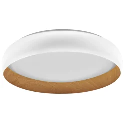 Ledvance LED Taklampa Orbis Livia Vit och Trä 36W 2000lm - 830 Varm Vit | Touchdimmerbar