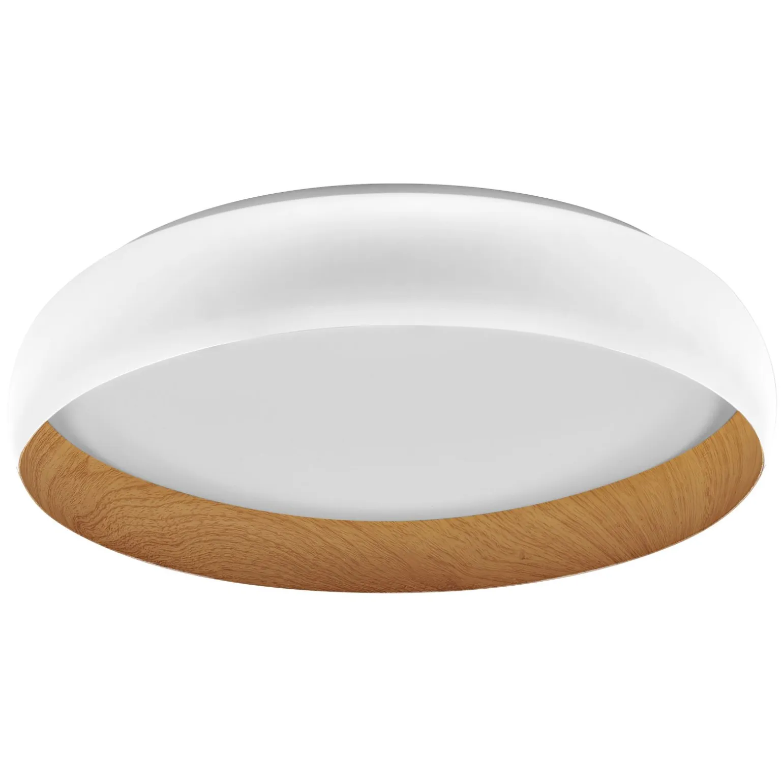 Ledvance LED Taklampa Orbis Livia Vit och Trä 36W 2000lm - 830 Varm Vit | Touchdimmerbar