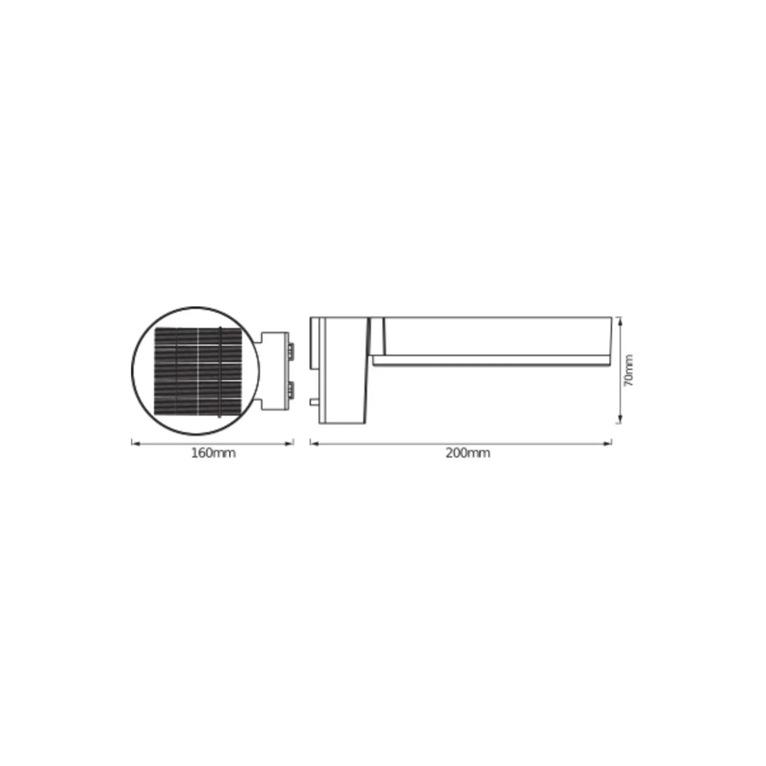 Ledvance LED Vägglampa Endura Stil Circle Svart 6W 400lm - 830 Varm Vit | Solar - Rörelse- och ljussensor