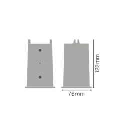 LEDVANCE Pole Adaptor gatubelysning Flex reduction | 60 to 42mm