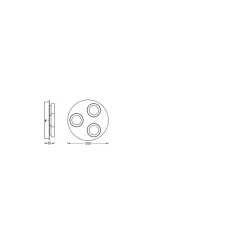 Ledvance Smart+ Wifi LED Vägglampa Badrumsbelysning Runda Silver 18W 1100lm - 830-865 Justerbar Vit | IP44