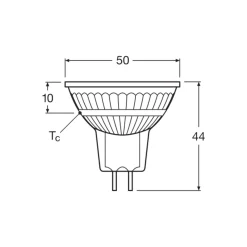 Ledvance Superior LED Spot Reflektor GU5.3 MR16 6.6W 500lm 36D - 930 Varm Vit | Bästa färgåtergivning - Dimbar - Ersättare 43W