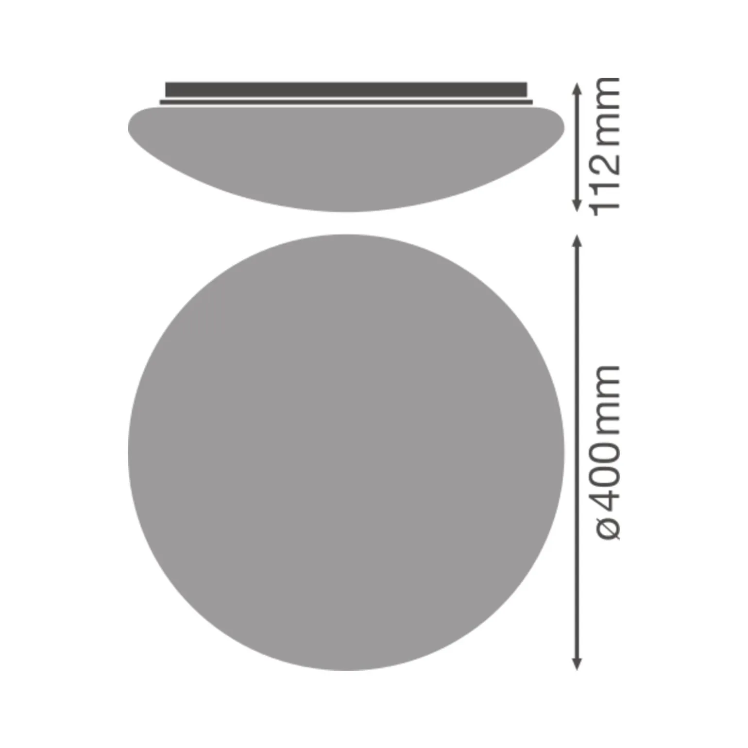 Ledvance Surface Cirkulär cover 400mm Vit