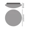 Ledvance Surface Cirkulär 250 13W 830 920lm Vit IP44 | Varm Vit