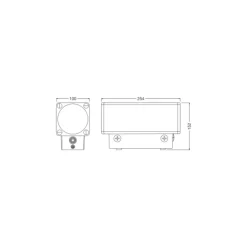 Ledvance Vägglampa Urban Vario Aluminium Svart Up & Down 27W 2700lm - 830-840 CCT | IP65 - Dali Dimbar