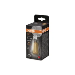 Ledvance Vintage 1906 LED E27 Edison Smoke 11W 500lm - 818 Extra Varm Vit | Dimbar - Ersättare 42W