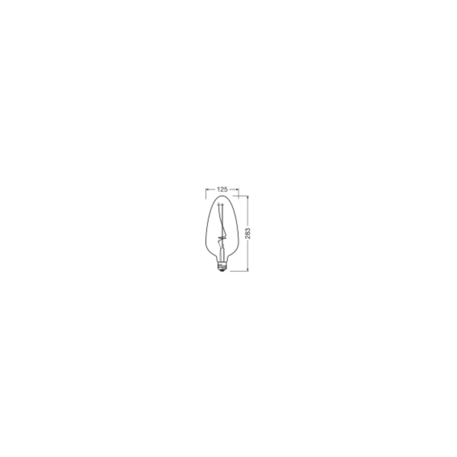 Ledvance Vintage 1906 LED E27 Kronljus Klar 4W 140lm - 818 Extra Varm Vit | Dimbar - Ersättare 15W