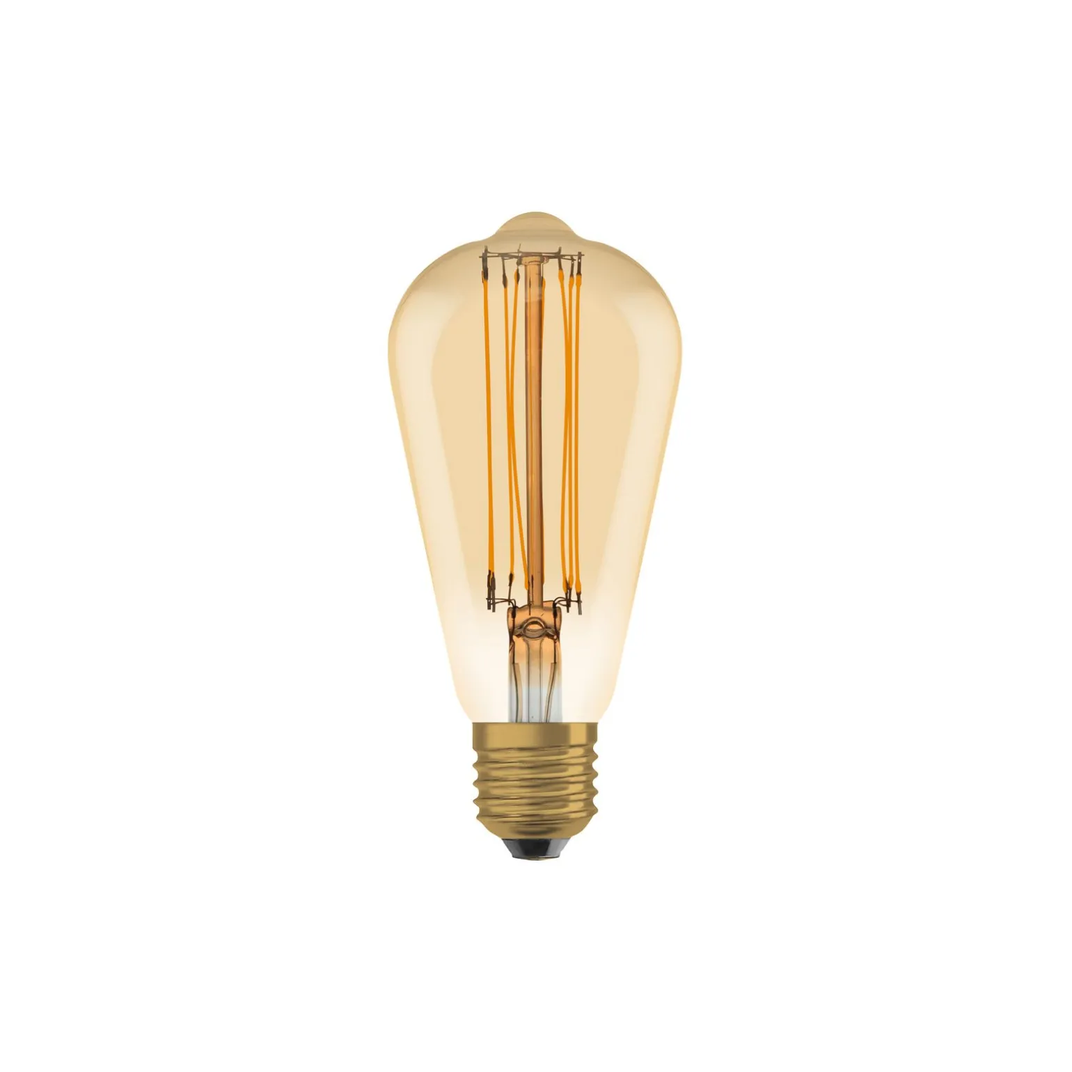 Ledvance Vintage 1906 LED E27 Päron Guld 8.8W 806lm - 822 Extra Varm Vit | Dimbar - Ersättare 60W