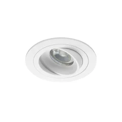 Noxion Infälld Spot Logic MR16 Lutningsbar Vit | Utskärning 80mm - GU10 Sockel