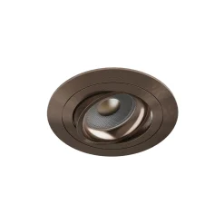Noxion Infälld Spot Logic MR16 Lutningsbar Glänsande Bronze | 92mm - Utskärning 80mm - IP20 - Inkl. GU10 Sockel