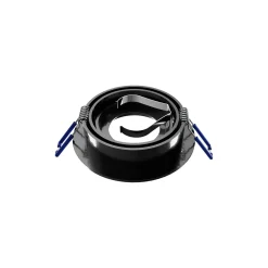 Noxion Infälld Spot Logic MR16 Lutningsbar Glänsande Svart | 92mm - Utskärning 80mm - IP20 - Inkl. GU10 Sockel
