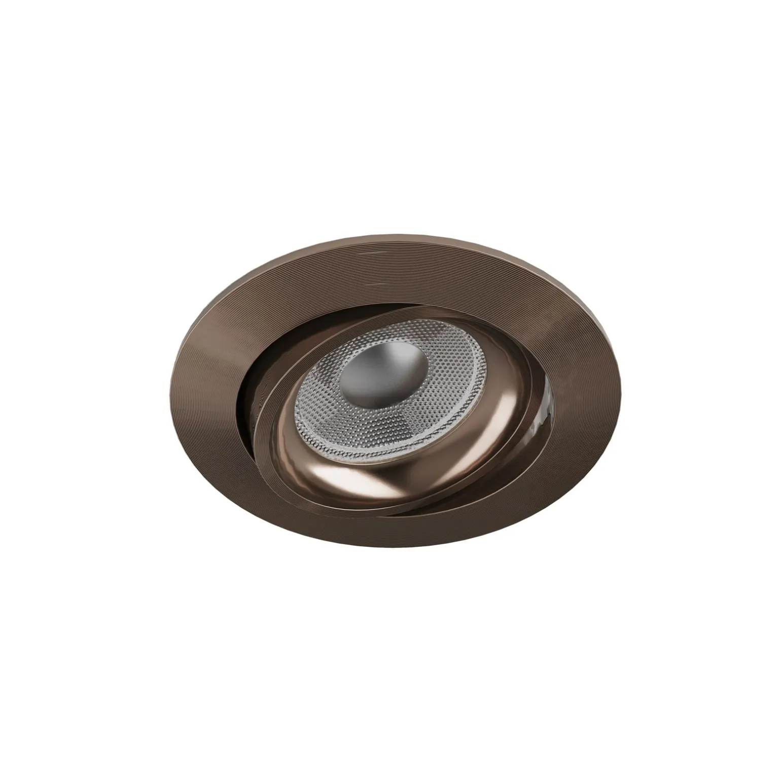 Noxion Infälld Spot Vision MR16 Lutningsbar Glänsande Bronze | 82mm - Utskärning 69mm - IP20 - Inkl. GU10 Sockel